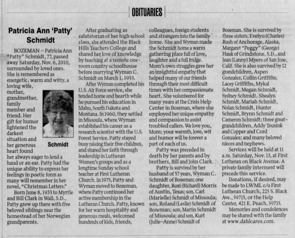 Clipping from The Missoulian